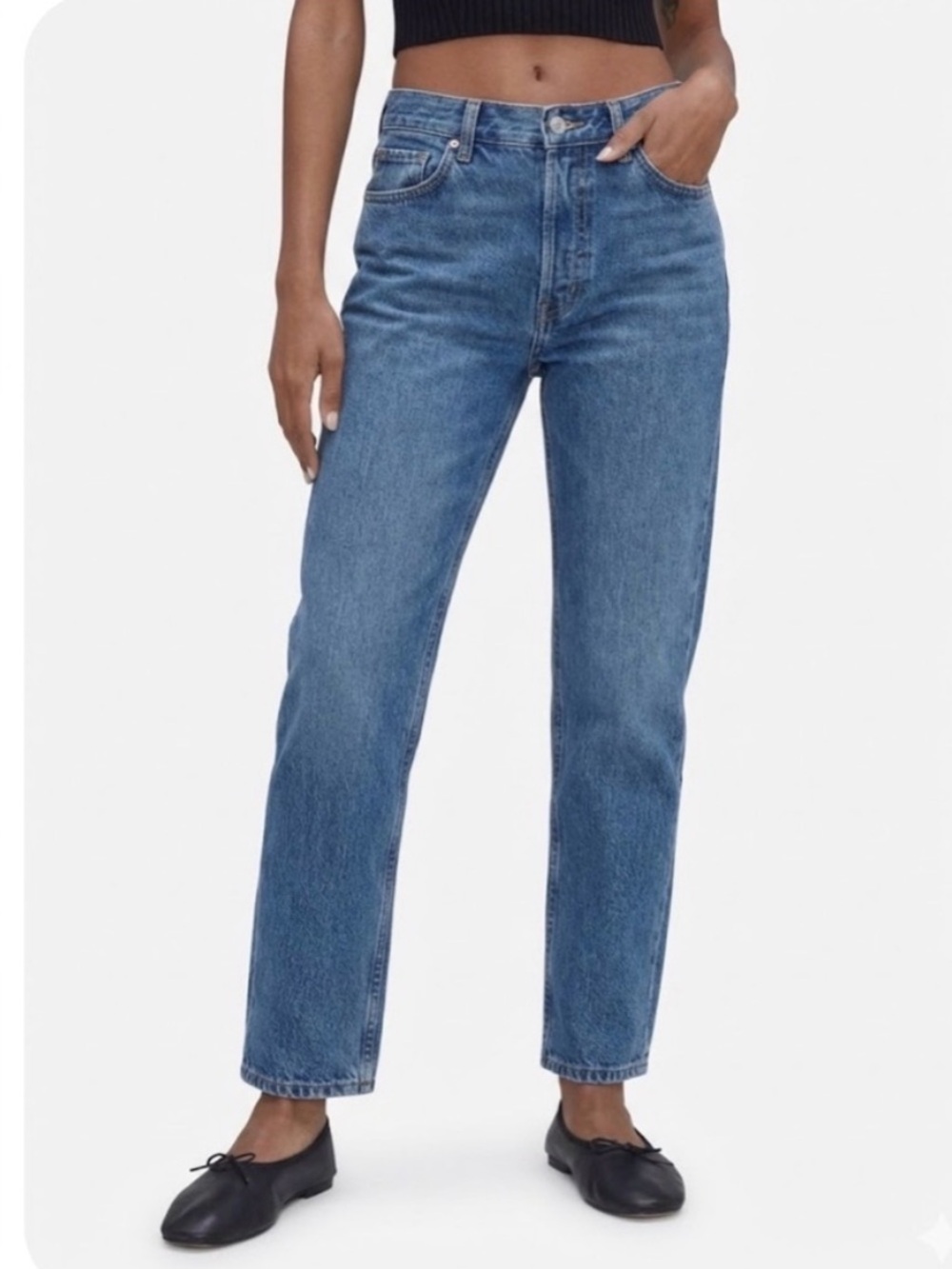 Everlane the relaxed straight fit jean 26 regular organic cotton denim timeless